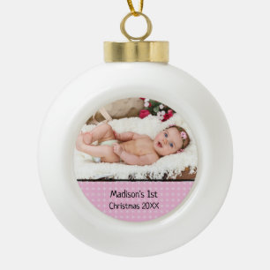 Baby's First Christmas Photo Ornament