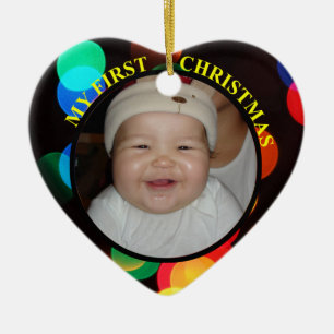 Baby's First Christmas Photo Ornament