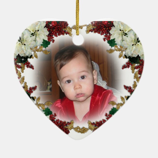 Baby's first Christmas Photo ornament (Back)