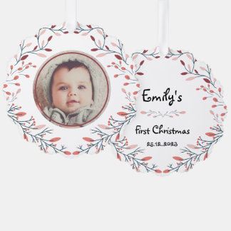 Baby's first Christmas Photo Ornament