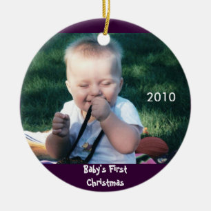 Baby's First Christmas Photo Ornament