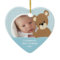 Babys First Christmas Photo Ornament Boy Bear