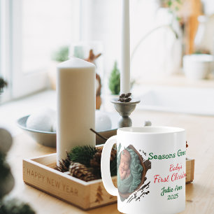 Baby's First Christmas Photo Personalise Mug