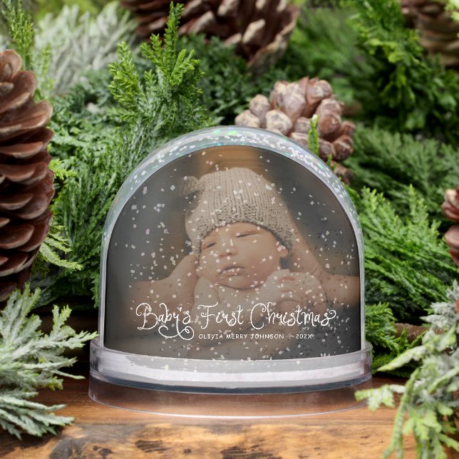 Babys First Christmas  Photo  Snowglobe (Winter)