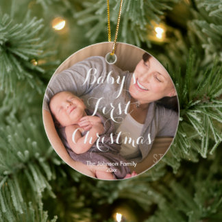 Baby's First Christmas Photo Tree Ornament