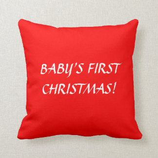 BABY'S FIRST CHRISTMAS PILLOW