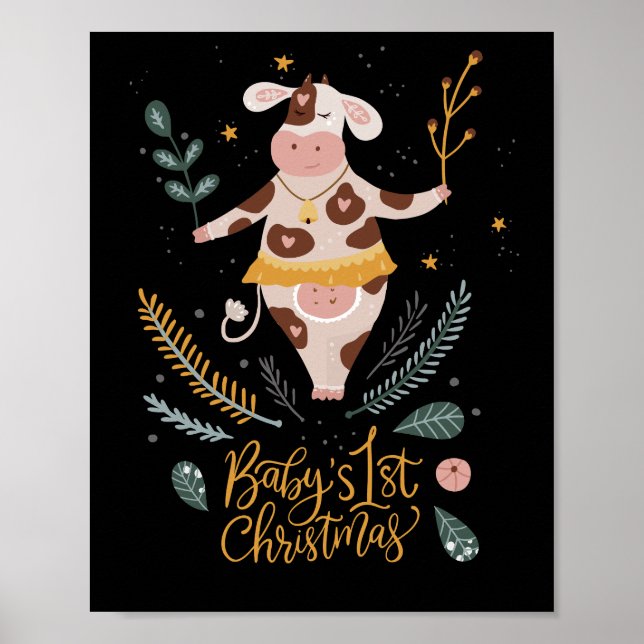 baby's first christmas poster (Front)