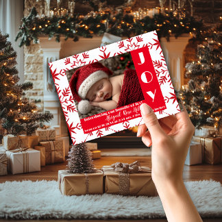 Baby's First Christmas Santa Birth Announcement Magnet