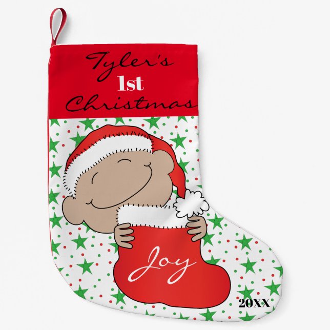 Baby's First Christmas Small Christmas Stocking (Front)