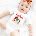 Baby's First Christmas Snowman Personalized White Baby Bodysuit<br><div class="desc">Celebrate your baby's Christmas milestone in style with this "Baby's First Christmas Personalised Baby Bodysuit" featuring a cute snowman. Easily add your baby's name by clicking 'Personalize this template'. Want to add more art to it? That's also easy! Click the 'Edit design' to get started. This item is only available...</div>
