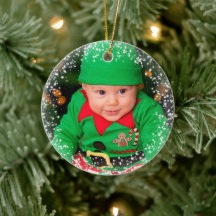 Baby's First Christmas Sparkling Photo Template