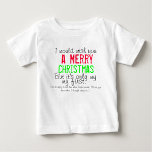 Baby's First Christmas t-shirt