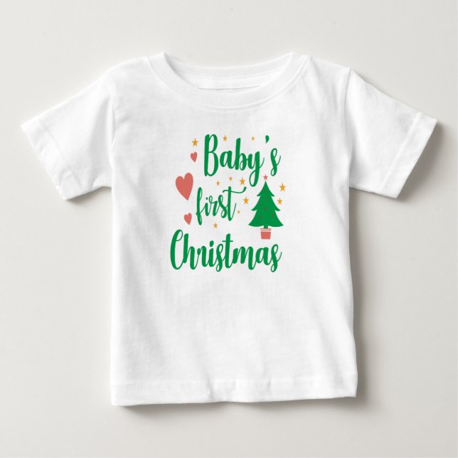 Baby's first Christmas T-Shirt (Front)