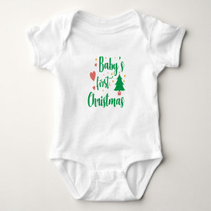 Baby's First Christmas T-Shirt Baby Bodysuit