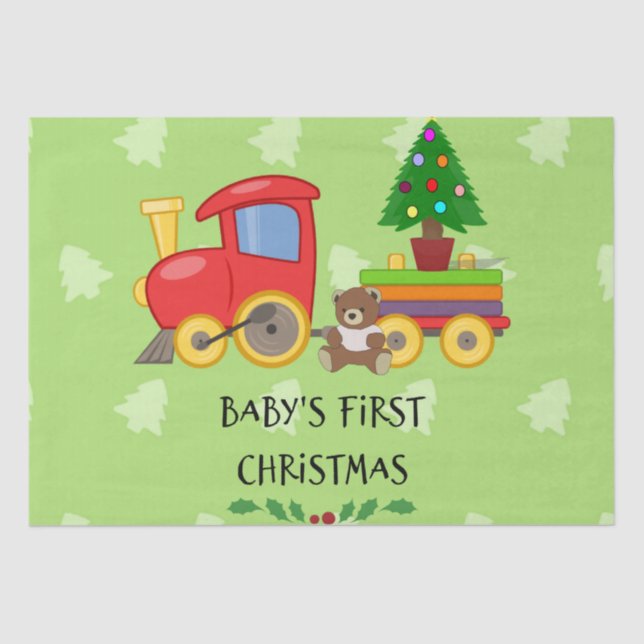 Baby's First Christmas Tissue Paper (Front)
