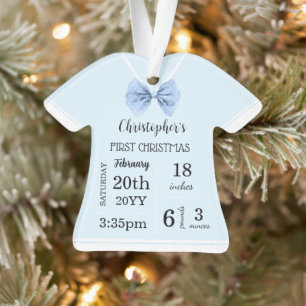 Baby's First Christmas with Photo Ornament