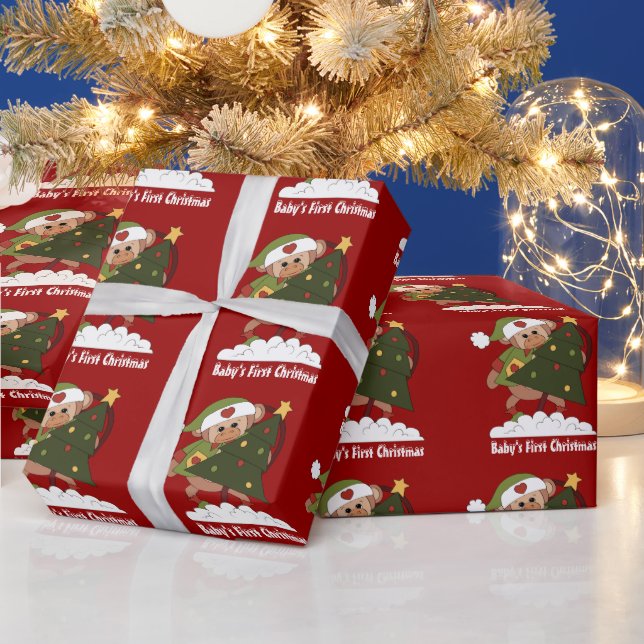 Baby's First Christmas wrapping paper (Holidays)