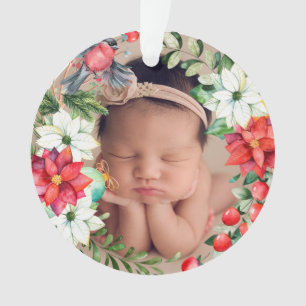 Baby's First Christmas Wreath Acrylic Ornament