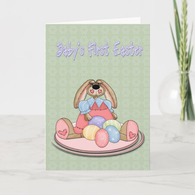 Baby's First Easter Holiday Card (Front)