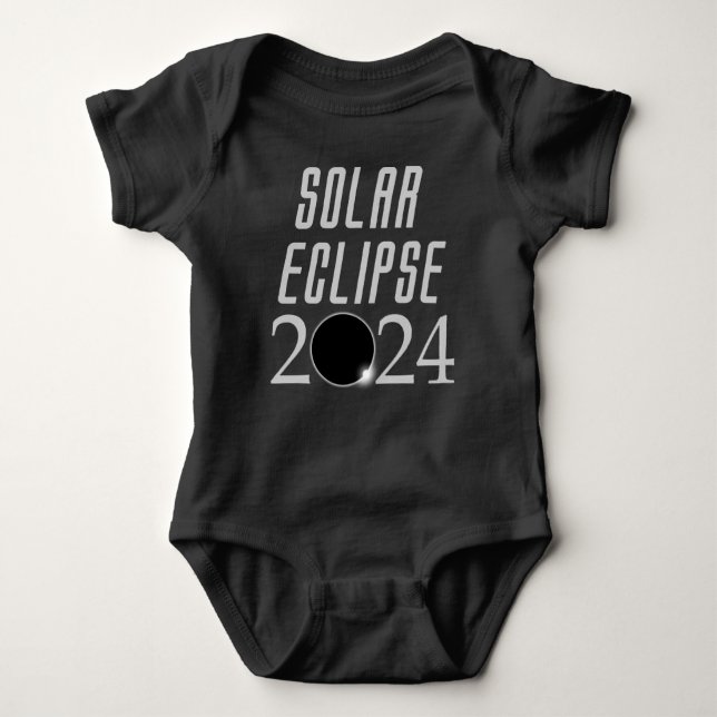 Baby's First Eclipse Solar Eclipse 2024 baby shirt (Front)