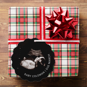 Baby's First Glimpse Christmas Ornament Card