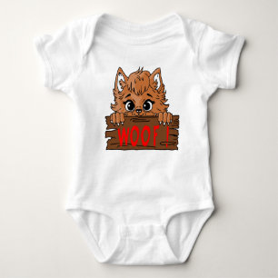babys first halloween cute werewolf costume baby bodysuit