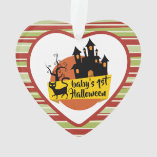 baby's first Halloween ornament