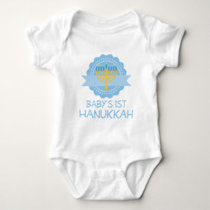 Babys First Hanukkah Festival Of Lights Menorah Baby Bodysuit