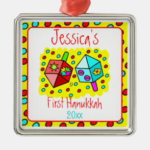 Baby's First Hanukkah Metal Tree Decoration