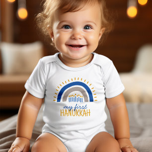 Baby's First Hanukkah Personalised Baby Bodysuit