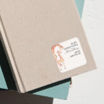 Baby's First Library Bookplate Safari Giraffe Square Sticker<br><div class="desc">Add these adorable stickers to your baby shower to identify all the books.</div>
