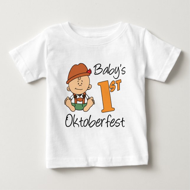 Baby's First Oktoberfest Baby T-Shirt (Front)