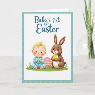 Babys First Patterned Egg Card