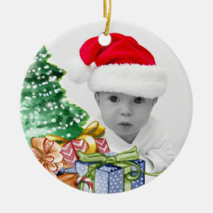 Baby's First Photo Christmas Ceramic Ornament