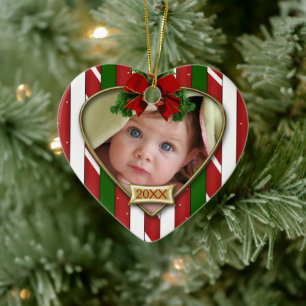 Baby's First Photo Frame Ceramic Ornament