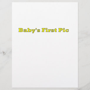 Baby's First Picture The MUSEUM Zazzle Gifts Flyer