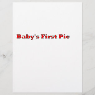 Baby's First Picture The MUSEUM Zazzle Gifts Flyer