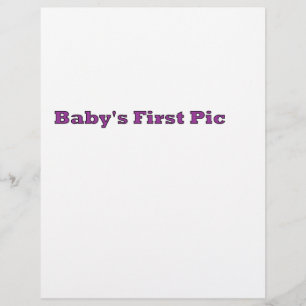 Baby's First Picture The MUSEUM Zazzle Gifts Flyer