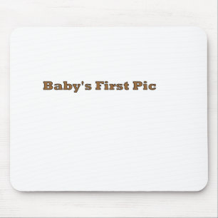 Baby's First Picture The MUSEUM Zazzle Gifts Mouse Pad