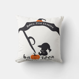 Baby's First Spooky Season Pumpkin Mom Cushion