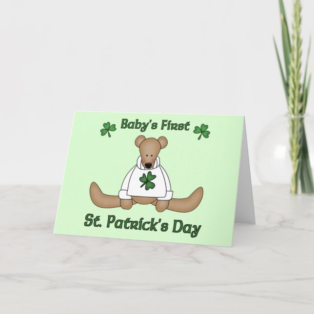 Baby's First St. Patrick's Day Card (Front)