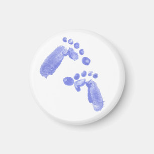 Baby's First Steps in Water Baby Feet Footprints   Magnet