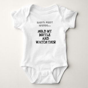 Babys First Words.. Baby Bodysuit