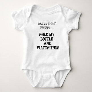 Babys First Words.. Baby Bodysuit