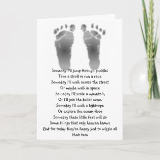 Baby's Footprint Card