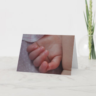 Baby's Hands Card