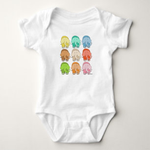 Baby's Herd of Elephants Baby Bodysuit