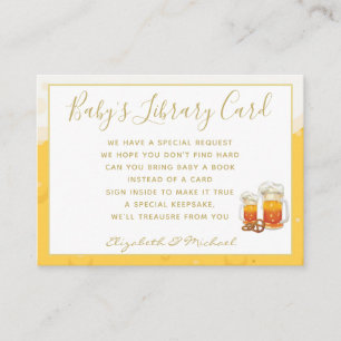 Babys Library Book Request Card Brewing Beer Theme