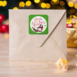 Baby's Merry Snowman First Christmas Unique Photo Square Sticker<br><div class="desc">Capture the wonder of your little one's first festive season with our enchanting "Baby's First Christmas unique Ornament." Designed to treasure those precious moments, each ornament features a heartwarming artistic rendition of winter's joy on one side and holds a space for your baby's photo on the other. Adorn your Christmas...</div>
