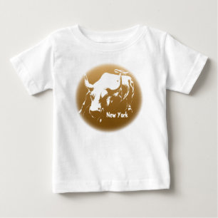 Baby's New York Shirt NYC Baby Bull Souvenir Shirt